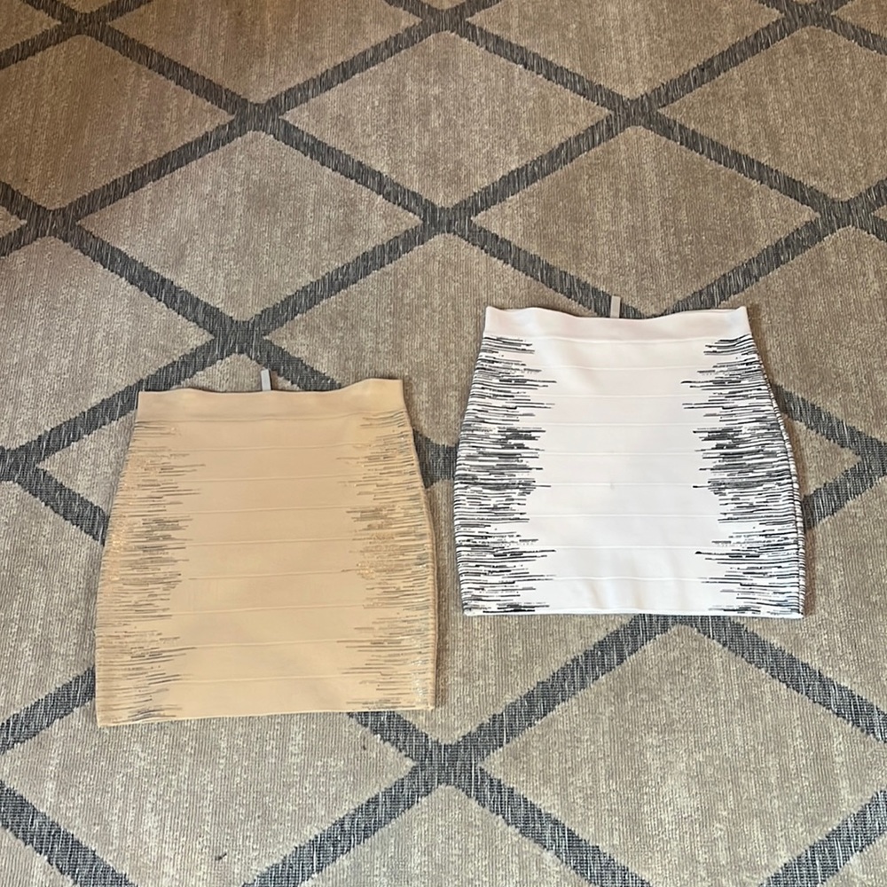Guess bandage with foil détail mini skirt
